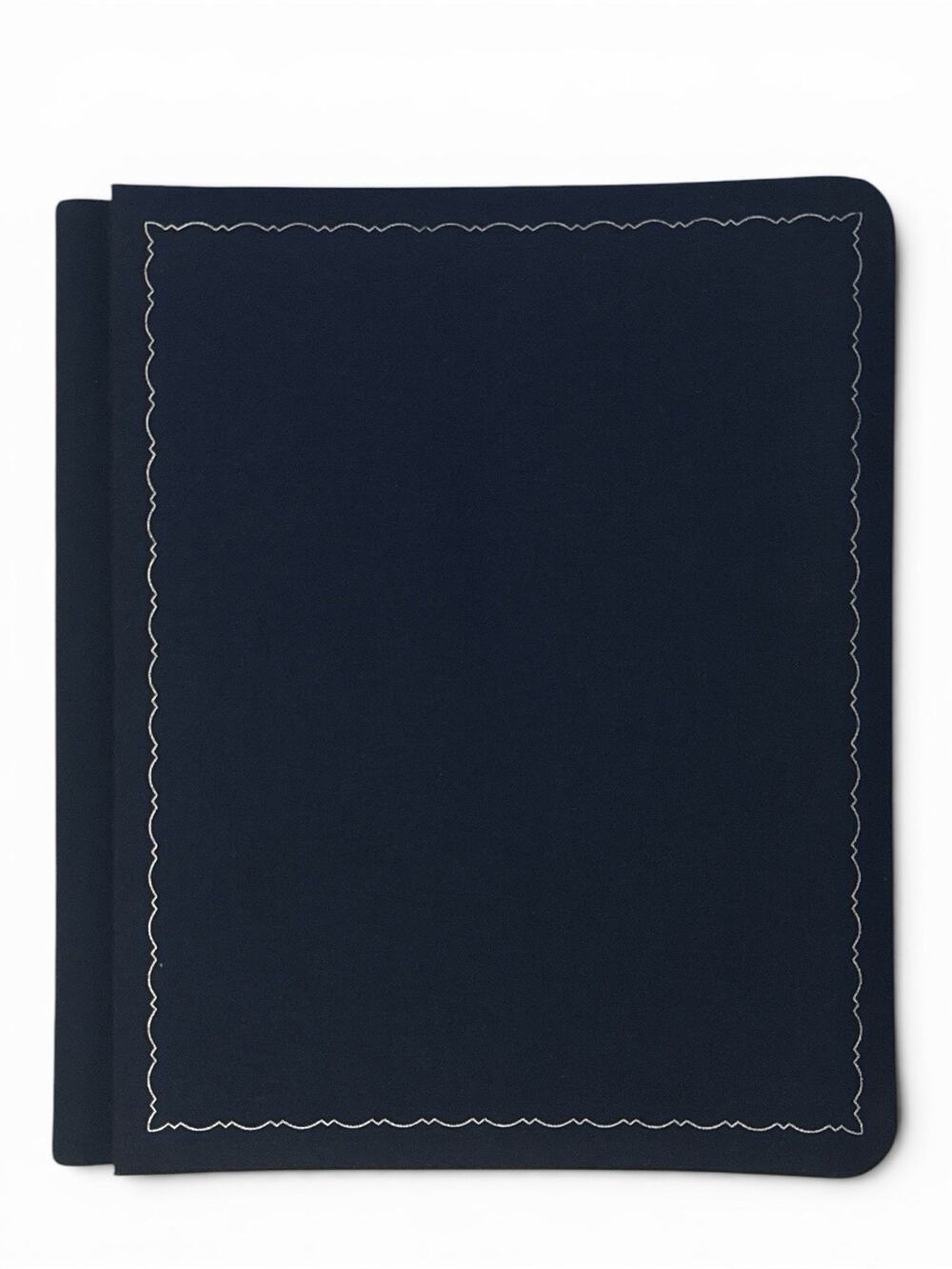 Scrapbook Album Westrim Crafts 8.5" x 11" Strap Hinge Photo Cloth Navy Blue
